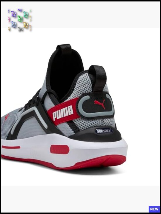 Gray Black Red Athletic Sneakers Cross Training Shoes Lace Up Retro Casual main image 6